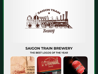 SAIGON TRAIN Brewery branding design graphic design illustration logo media design typography