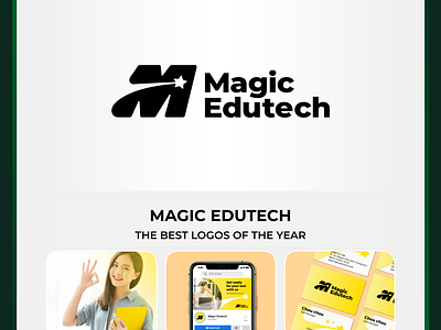 Magic Edutech Platform branding design graphic design logo media design typography