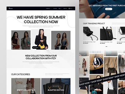 Buble - Fashion Landing Page ecommerce ui