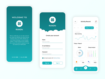 Rimon design figma graphic design mobile ui uiux web