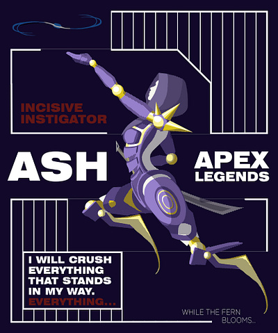 Apex Legends: ASH design illustration