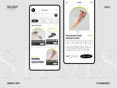 E-commerce App 👟 🛍️ agileinfoways app application design ecommerce ui user interface
