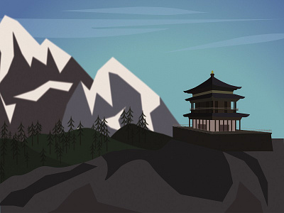 Tibet graphic design illustration