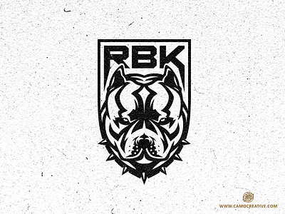 RBK animal camocreative character design dog illustration logo