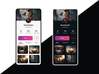Daily UI 006 - User Profile dailyui figma photography social media ui user profile