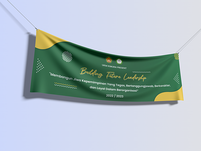 Building Future Leadership UKM KIMURA Banner banner design branding branding design building future leadership graphic design green and yellow brand design