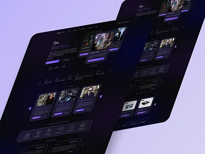Tim Burton Landing Page dark darkmode design figma heroshot homepage illustration landinpage productdesign timburton ui uiux ux