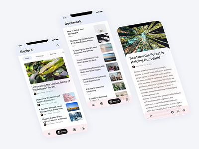 News App Concept design mobile app ui user experience user interface ux uxui