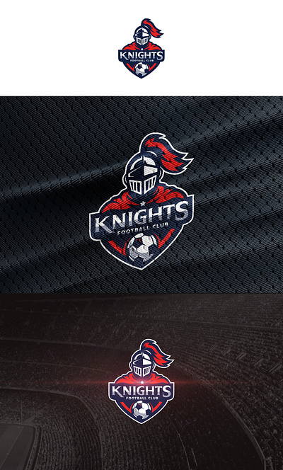 Knights Football Club Logo football club logo football team logo graphic design knight logo knight mascot logo logo design