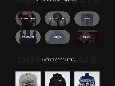 Fashion landing page