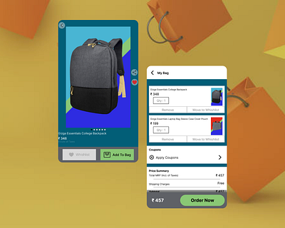 DailyUI 058 - Shopping Cart 058 3d 58 branding cart college backpack daily ui challenge design figma graphic design illustration laptop cover logo shopping shopping cart ui ux vector