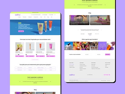 Redesign Skincare Website app branding cart design design system logo product purple redesign skincare ui ux website