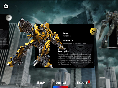 Daily UI 064 🤖⚔️ Select User Type 064 3d 64 branding bumblebee daily ui challenge design figma graphic design illustration logo select user type transformers ui user type ux vector