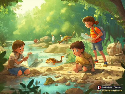 Dikomo.id Presents: Joyful River Playtime with Children childhood memories