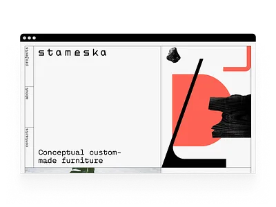 Website for a studio producing luxury furniture furniture layout luxury portfolio responsive trends ui web web design