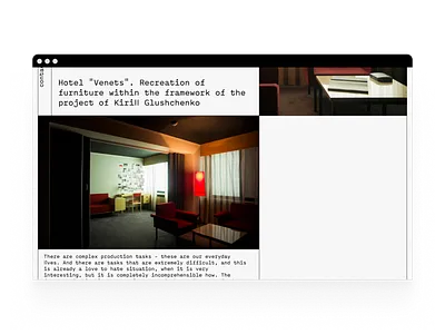 Website for a studio producing luxury furniture furniture layout luxury responsive trends ui web web design