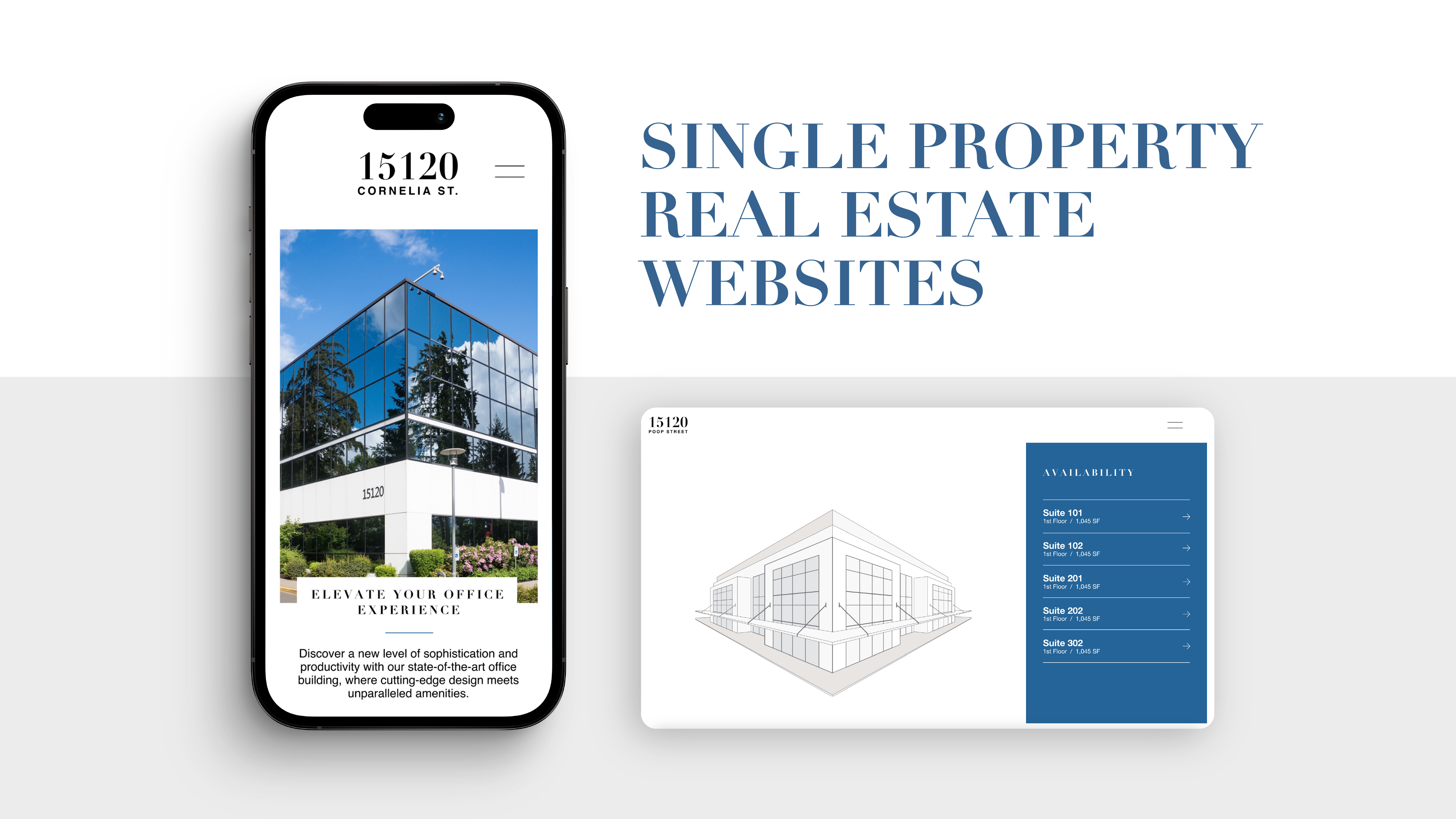 Single Property Real Estate Landing Page animation brand identity branding design graphic design logo motion graphics ui vector