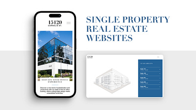 Single Property Real Estate Landing Page animation brand identity branding design graphic design logo motion graphics ui vector