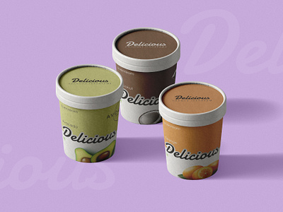 Packaging Design abstract brand identity branddesign branding cup design graphic design ice cream illustration modern packaging vector