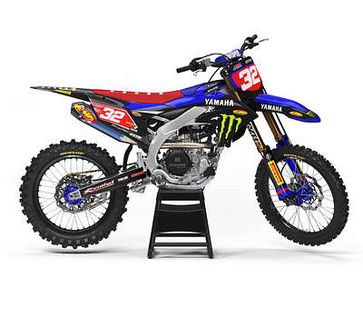 Yamaha yz 450 2023 Mockup branding design graphic design illustration logo mockup motorcross vector vichle warp vinyl