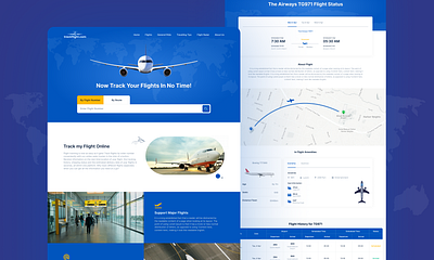 Flight Tracking Website airline tracking system airline ui design airline web design airline website design design flight management system flight tracking website ui ui design uiux ux web design web ui design website design