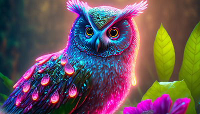 Owl 3d animation branding graphic design logo motion graphics ui