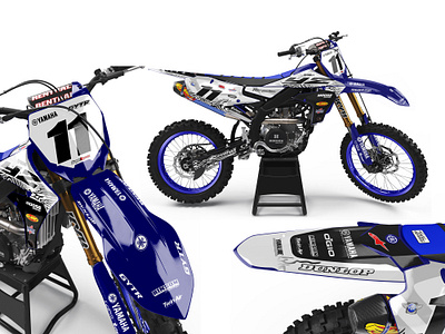 YZF 250 2019-2020 MOCKUP branding design graphic design illustration logo mockup motorcross ui vector vichle warp vinyl