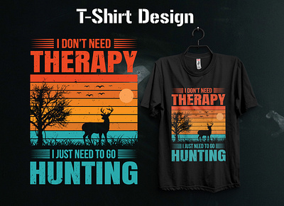 Hunting T-Shirt Design design graphic design hunting t shirt design t shirt t shirt design typography vintage