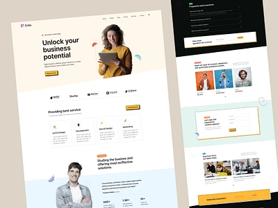 Agency Website - Crito agency agency landing page agency website app branding consulting website corporate landing page corporate website design free landingpage portfolio style guide themeforest ui ux website website template