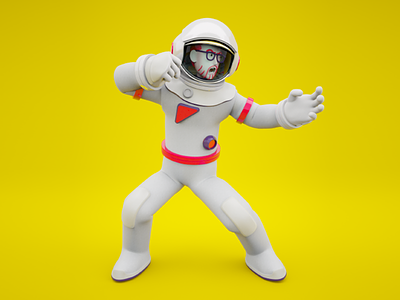 Deckard977 - 3D avatar #3 3d art astronaut c4d character animation character design cinema 4d deckard977 mauro mason motion design motiongraphics