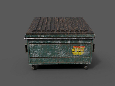 Dumpster (Props Modeling) 3d 3d product modeling 3d props modeling 3d rebdering animation design graphic design illustration