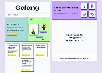 Neubrutalism - Portfolio design portfolio ui