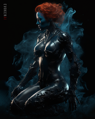 Black Widow 3d graphic design
