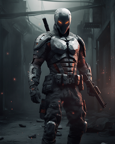 Deadshot 3d graphic design