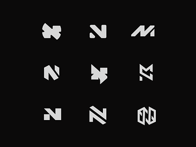 Logo exploration MN branding design exploration initials logo m logo mn n n logo personal branding