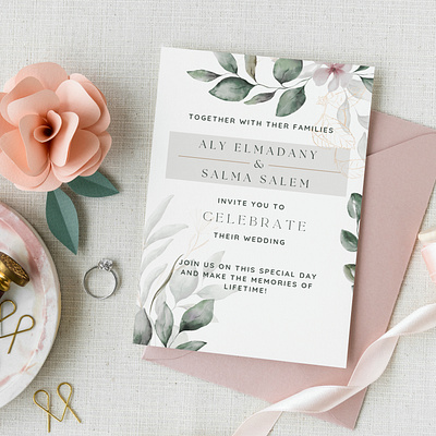 Wedding Invitation design graphic design invitation video