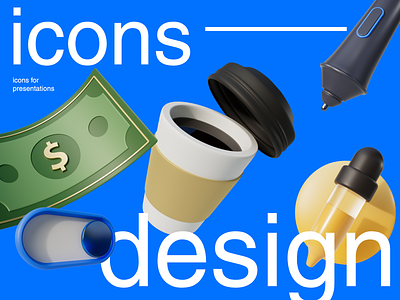 icons for presentacion in 3D 3d design icons illustration ui