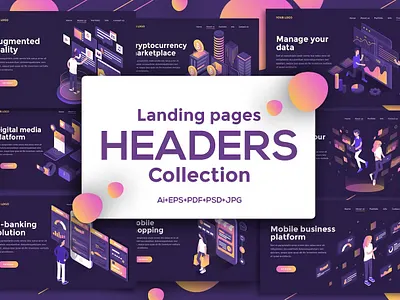 Landing Page Templates - Dark Theme design home home page homepage illustration landing landing page landingpage site uidesign uiux userinterface uxui vector web design web page web site webdesign webpage website