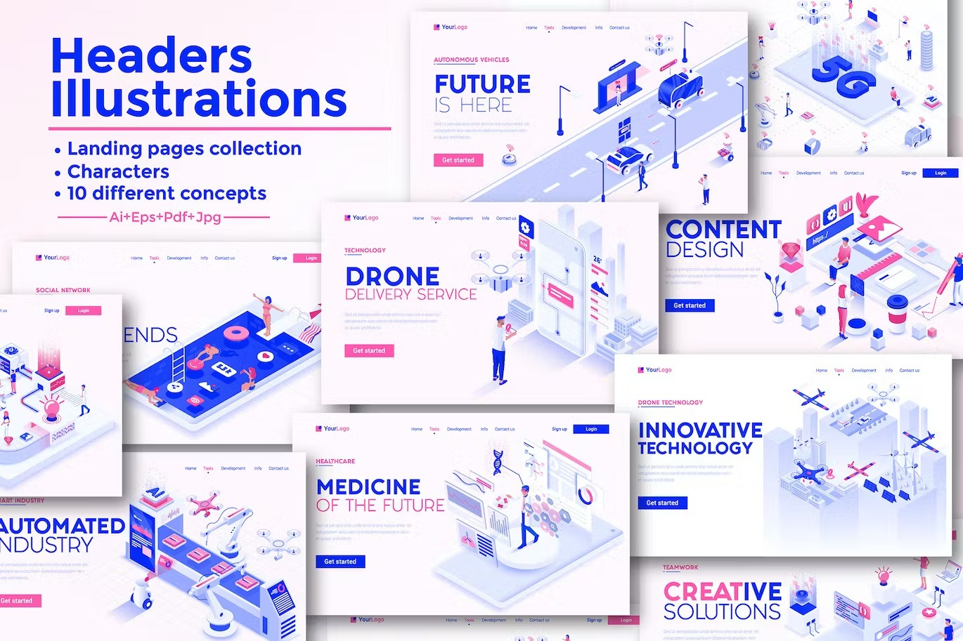 Landing Page Templates design home home page homepage illustration landing landing page landingpage site uidesign uiux userinterface uxui vector web design web page web site webdesign webpage website