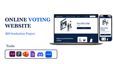 Online voting website elections figma ui ux vote website xd