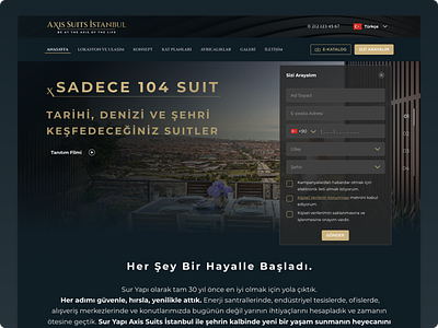 Sur Yapı / Axis Suits İstanbul animation branding design graphic design illustration logo typography ui ux