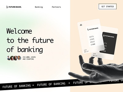 Futuristic banking UI designinspiration dribbble uidesign uxdesign