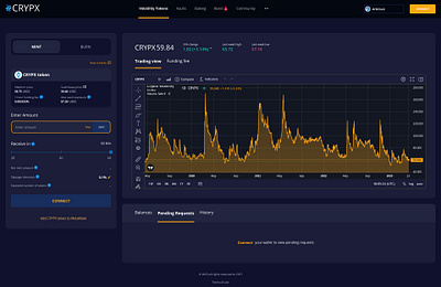 Crypto Token (CRYPX) bitcoin blockchain crypto crypto investment crypto staking crypto token crypto token (crypx) cryptocurrency dark theme decentralized finance landing page product design solona staking token ui uiux web design web page webdesign