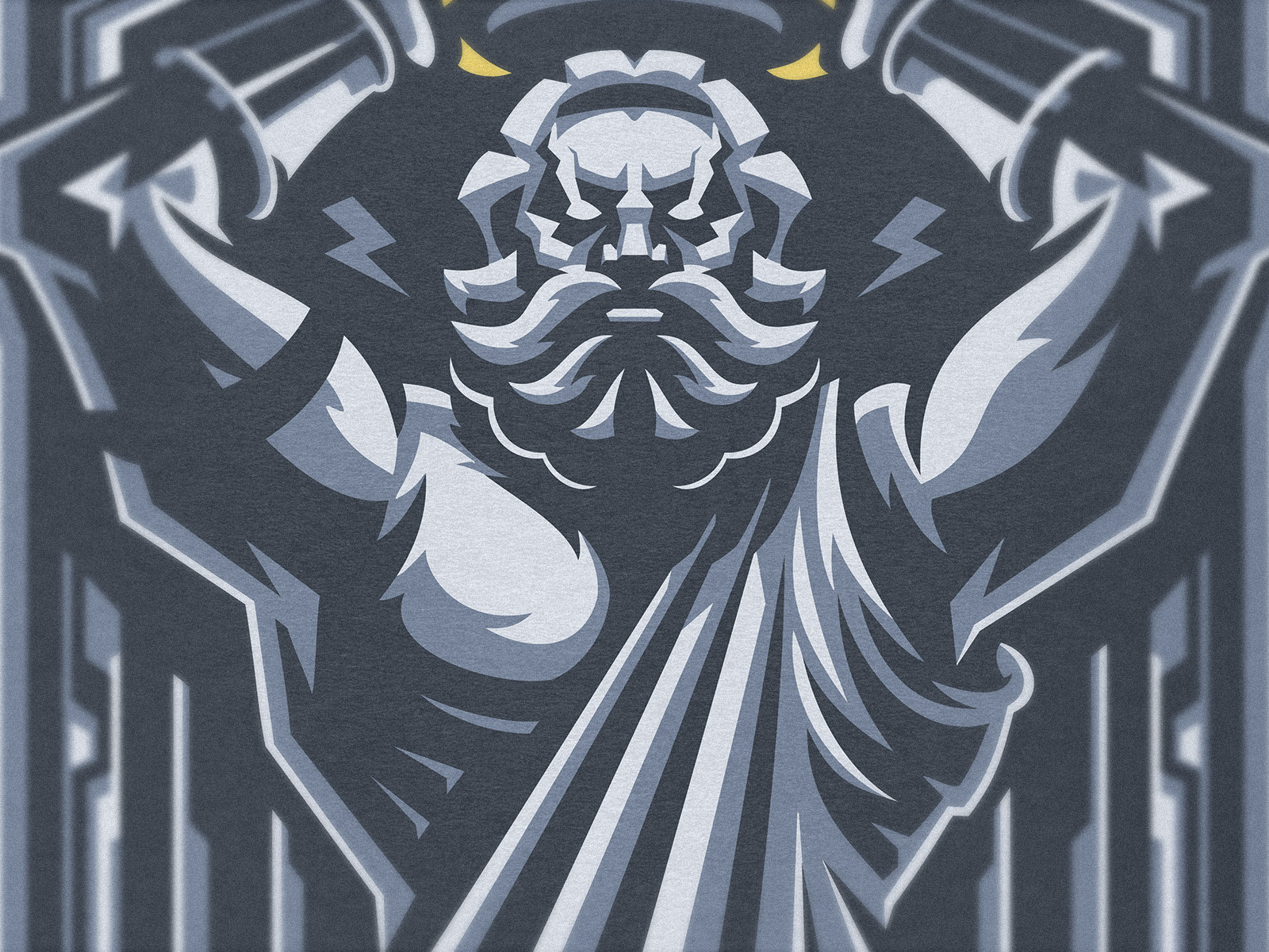 Nimbus branding camocreative crown design electronic fantasy gaming god logo mythology sport thunder zeus