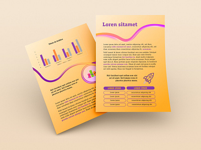 Template for report design graphic design illustration layout template