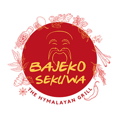 #87 Bajeko Sekuwa bajeko sekuwa brand identity branding daily 100 daily 100 challenge design graphic design grill logo logo design rebrand rebranding restaurant restaurant logo