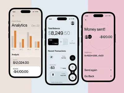 Crypto Wallet App analytics app binance bitcoin blockchain crypto crypto app crypto dashboard dashboard ethereum finance investor nft send money trading