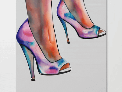 Hand Drawing Of Funny Shoes Collection, Isolated Pair Of Shoes bags clothes clothing cool cool drawing cool drawings cool painting cool paintings fashion fashion style heels humour legs ootd shoes addict stylish vintage shoe wine woman fashion woman legs