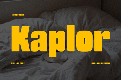 Kaplor Display Font animation branding font fonts graphic design logo nostalgic