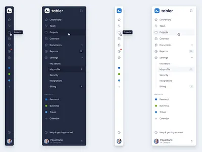 Tabler sidebar navigation admin bootstrap branding css dashboard design html illustration logo ui